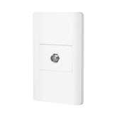 Toma de elevision blanca linea lisboa voleck